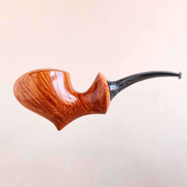 Acorn pipe made of briar and ebonite, handmade by Arcangelo Ambrosi