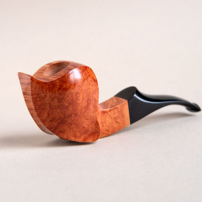 blowfish smoking pipe, handmade in briar by arcangelo ambrosi