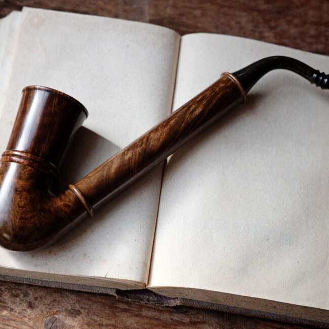 Fili's pipe, from The Hobbit, made of briar, handcrafted by Arcangelo Ambrosi