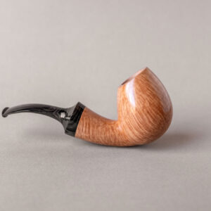 Egg tobacco pipe. briar and ebonite, hand crafted by Arcangelo Ambrosi