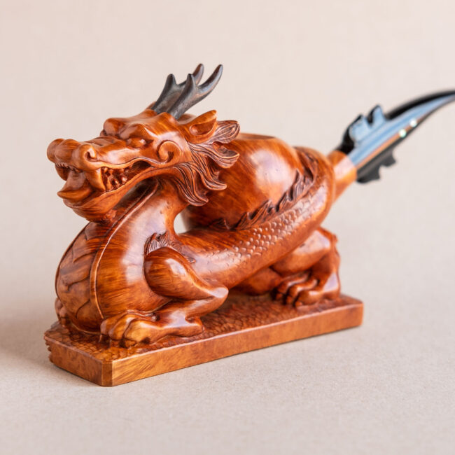 Loong, the chinese Dragon, sculptural pipe hand made by Arcangelo Ambrosi