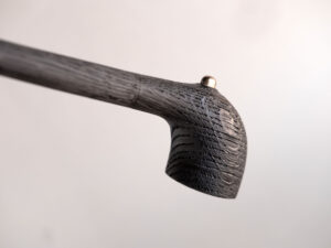 Aragorn fossil editon, a churchwarden pipe made of bog oak