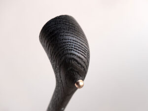 Aragorn fossil editon, a churchwarden pipe made of bog oak