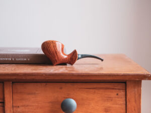 Acorn pipe, still life photo.