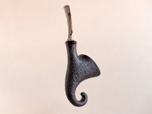 Pixie sandblasted smoking pipe