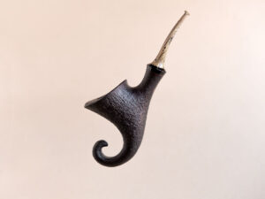 Pixie sandblasted smoking pipe