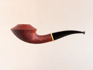 Rhodesian pipe half-bent sandblasted, by Arcangelo Ambrosi