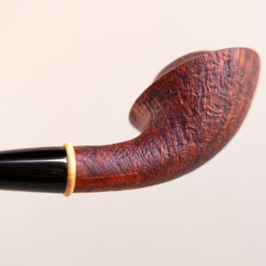 Rhodesian pipe half-bent sandblasted, by Arcangelo Ambrosi